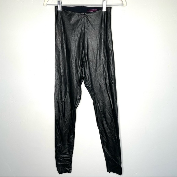 Commando Control Faux Leather High Rise Legging‎ Pants Black Medium Slimming M - Picture 6 of 14